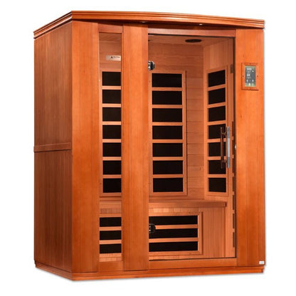 3-Person Low EMF Far Infrared Sauna in Canadian Hemlock Wood