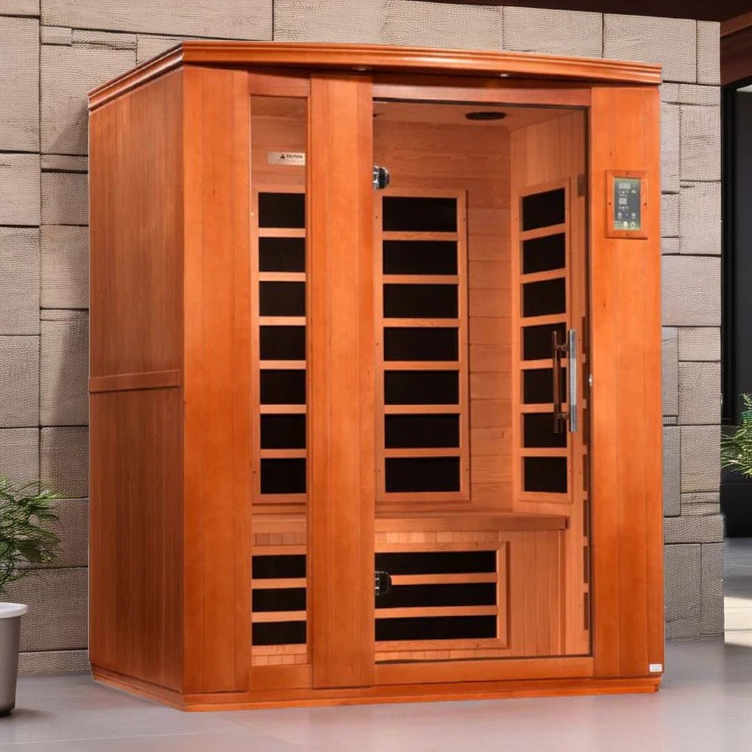 3-Person Low EMF Far Infrared Sauna in Canadian Hemlock Wood